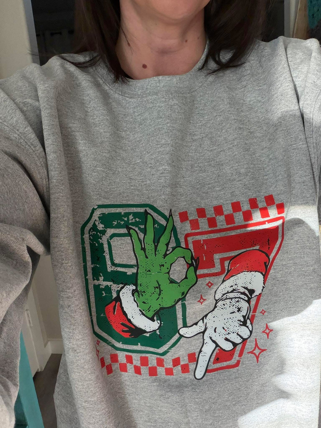 67 Christmas and thanksgiving sweatshirt